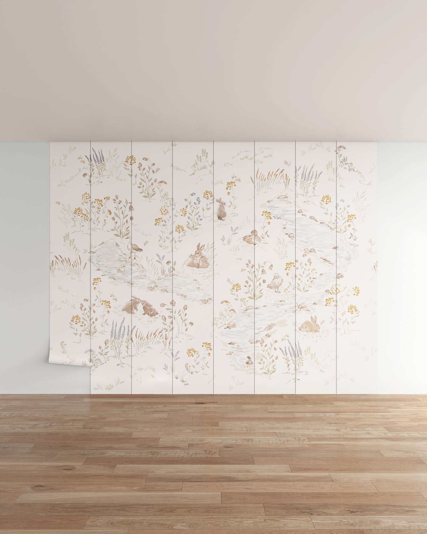 Off White / 8 Panels / Repeatable (12.8 ft W x 10 ft H)
