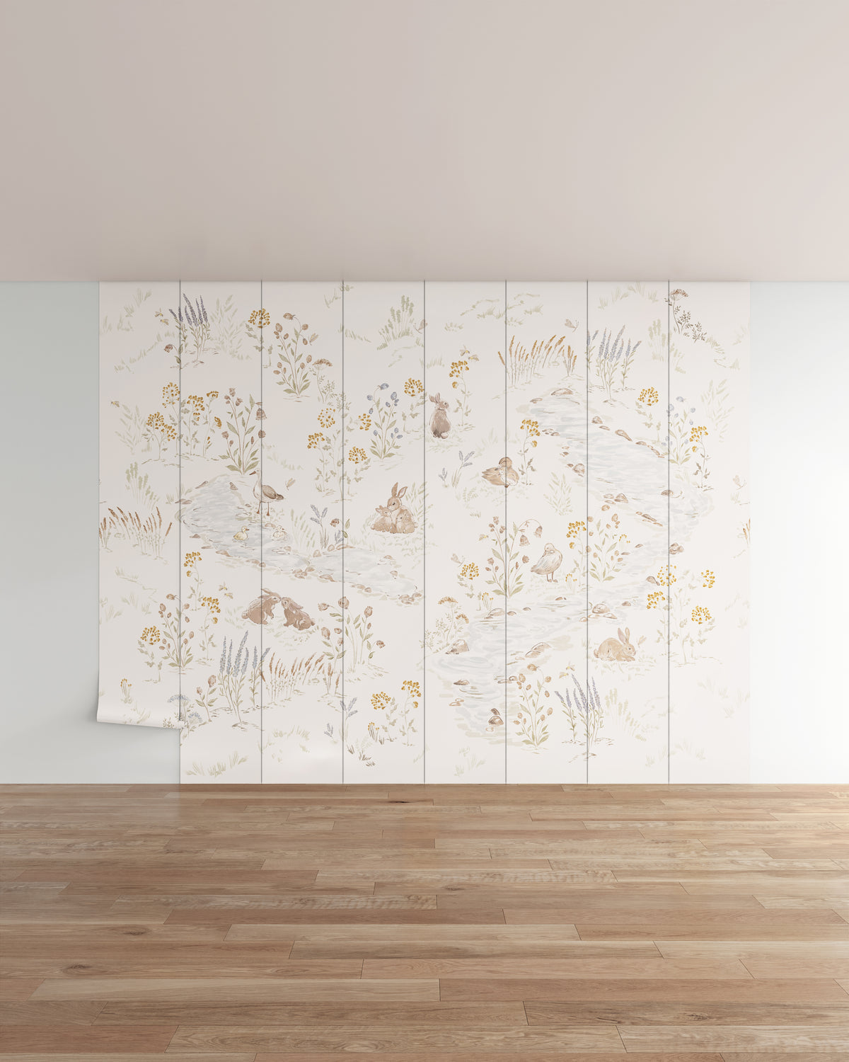 Off White / 8 Panels / Repeatable (12.8 ft W x 10 ft H)