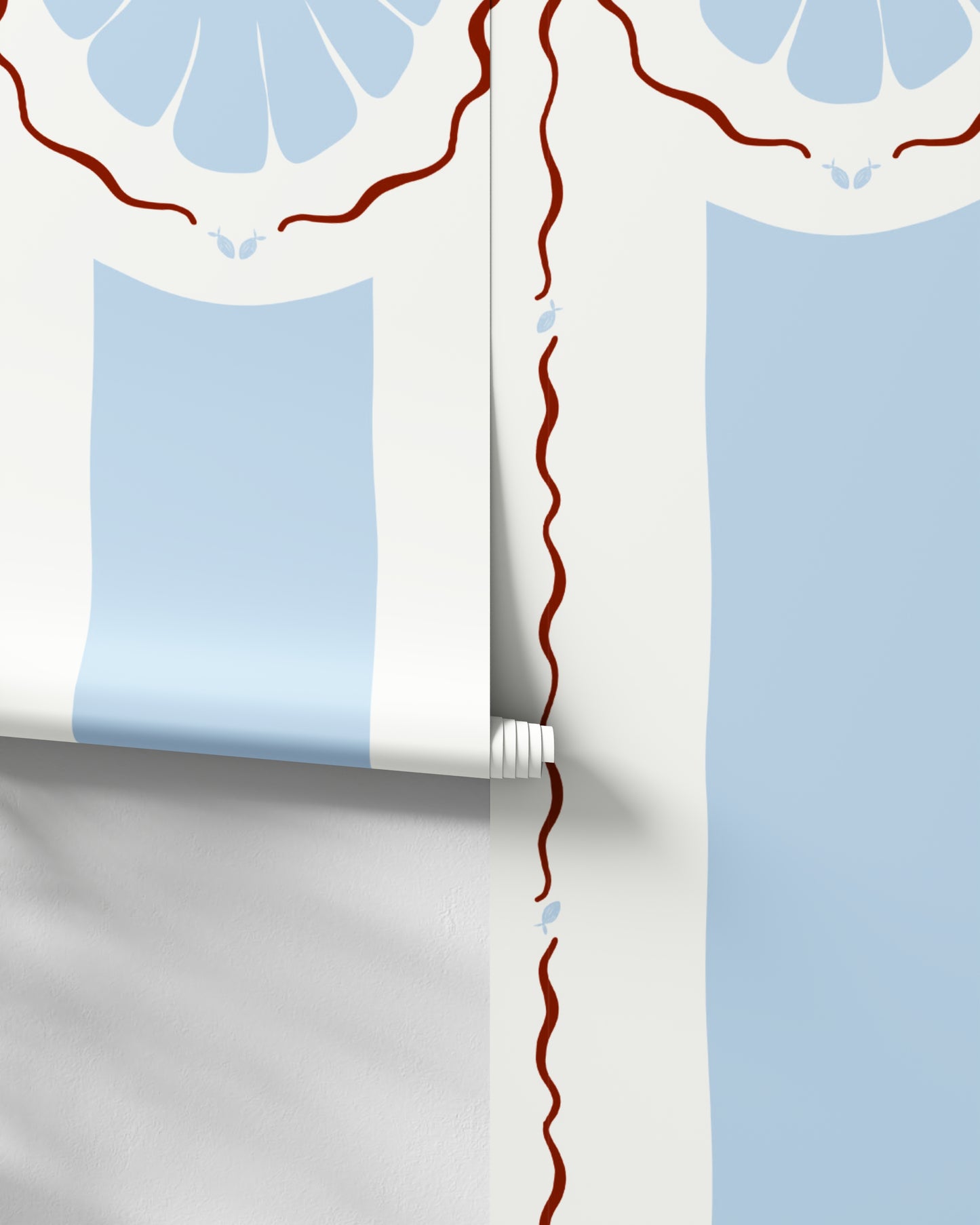 Fishes Stripes Wallpaper