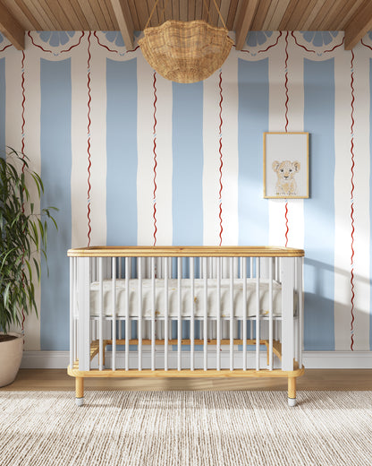 Fishes Stripes Wallpaper
