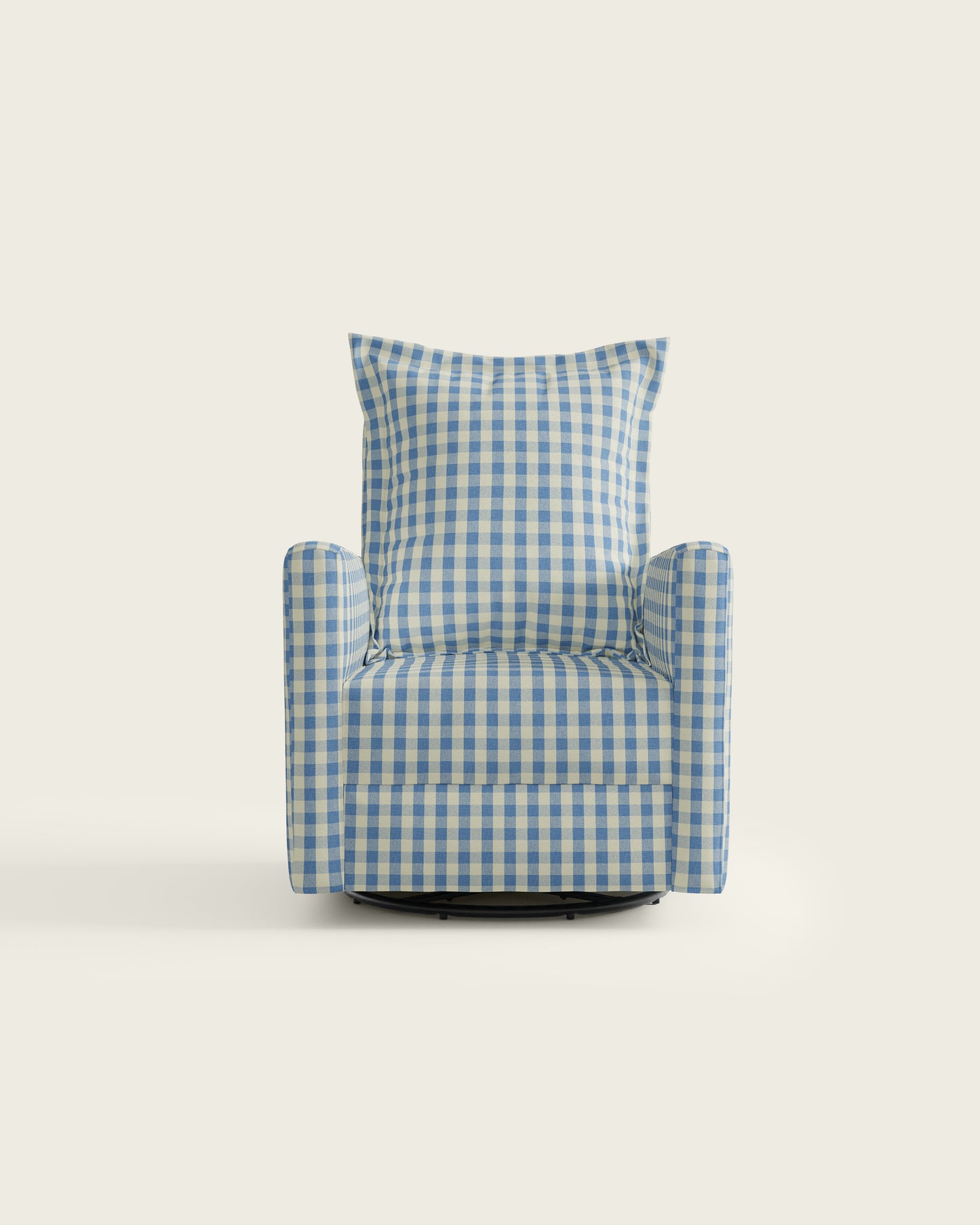 Bluebell Gingham / Metal Base