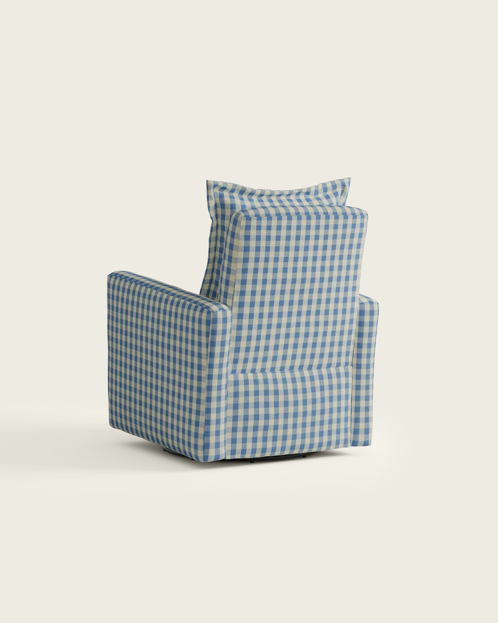 Bluebell Gingham / Metal Base