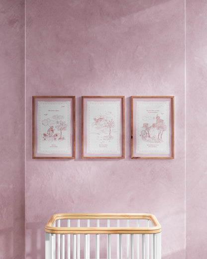 Mauve / Walnut / 12x18