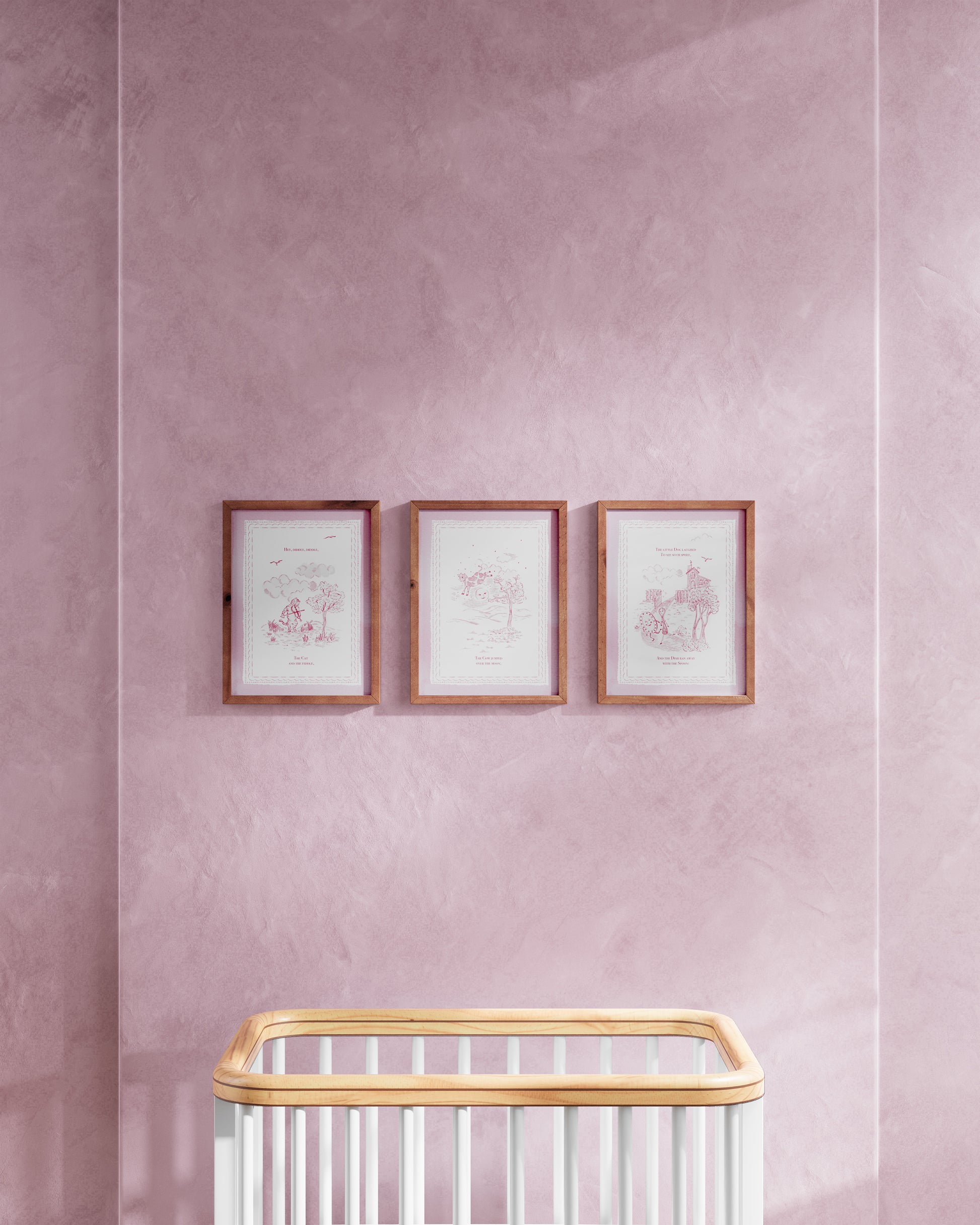 Mauve / Walnut / 9x12