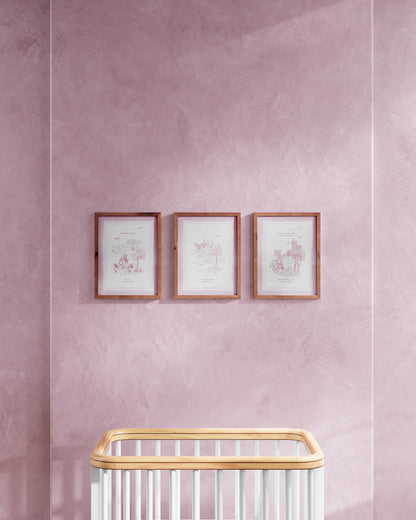 Mauve / Walnut / 9x12