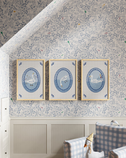 Bluejay / Natural Wood / 12x18