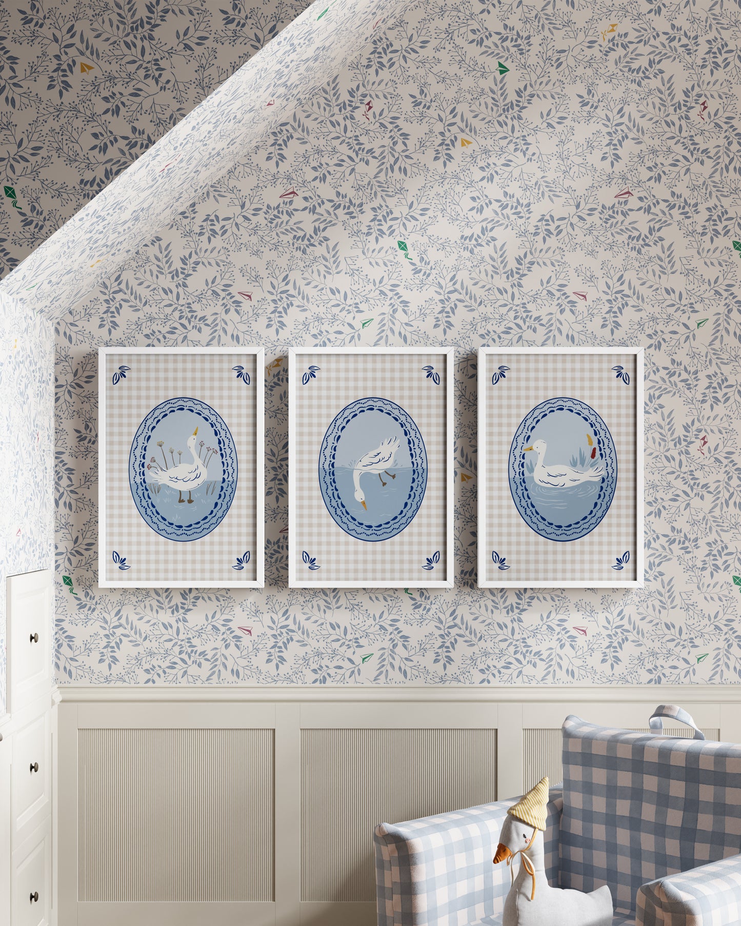 Bluejay / White / 12x18