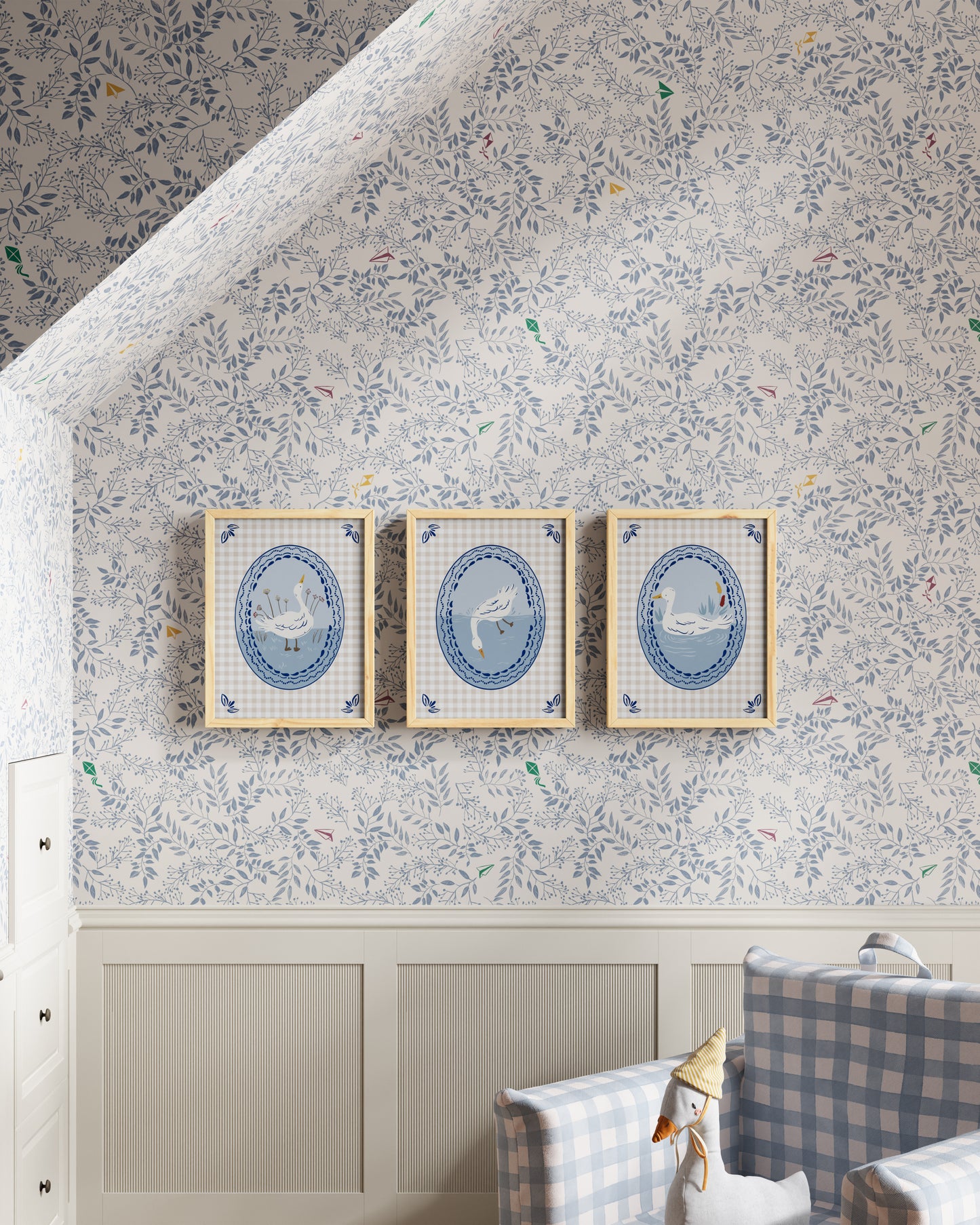 Bluejay / Natural Wood / 9x12