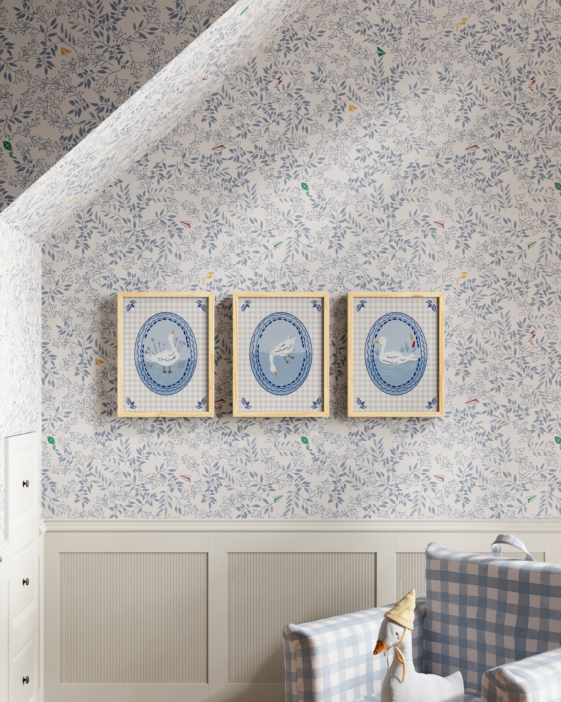 Bluejay / Natural Wood / 9x12