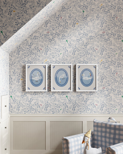 Bluejay / White / 9x12