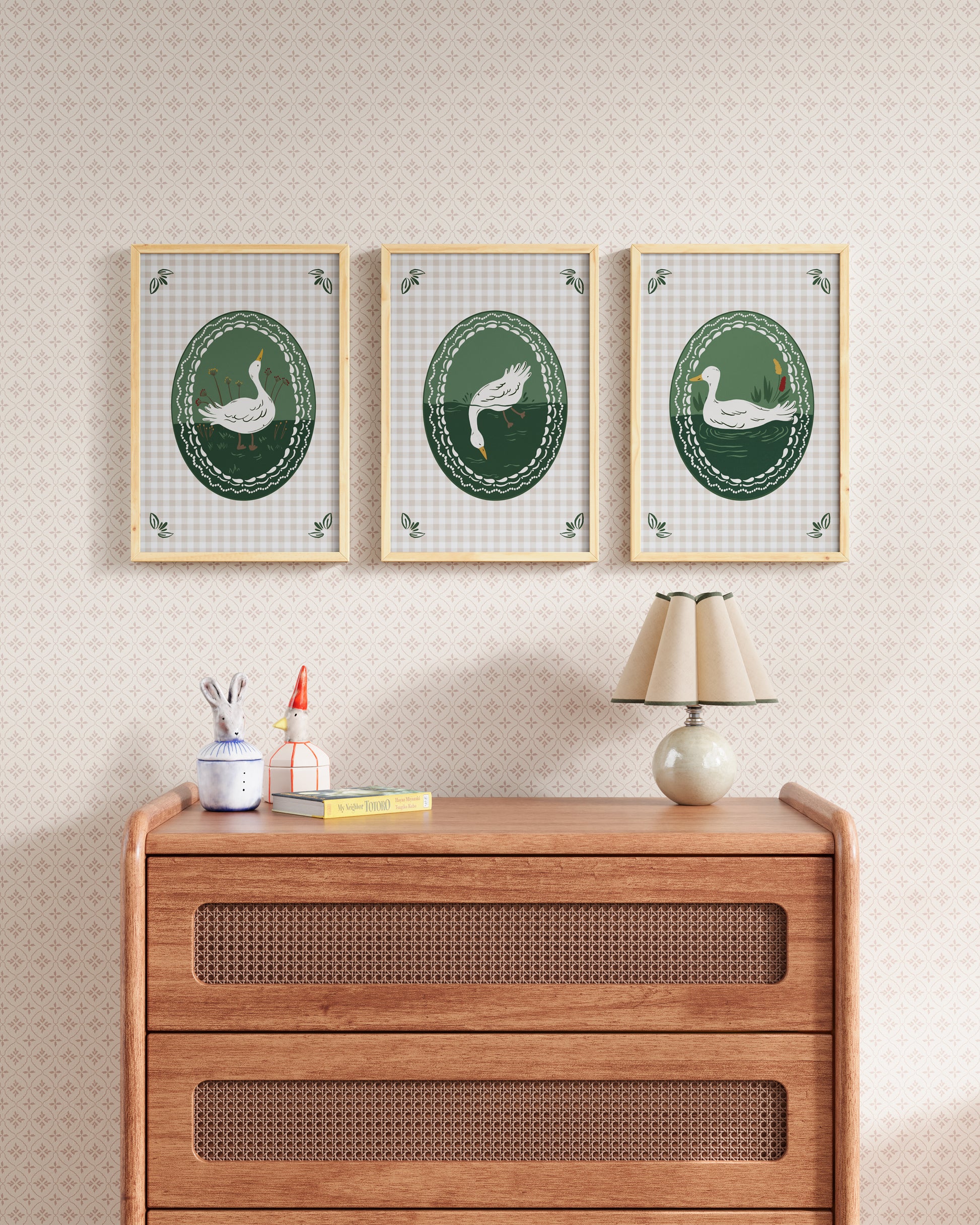 Emerald / Natural Wood / 12x18