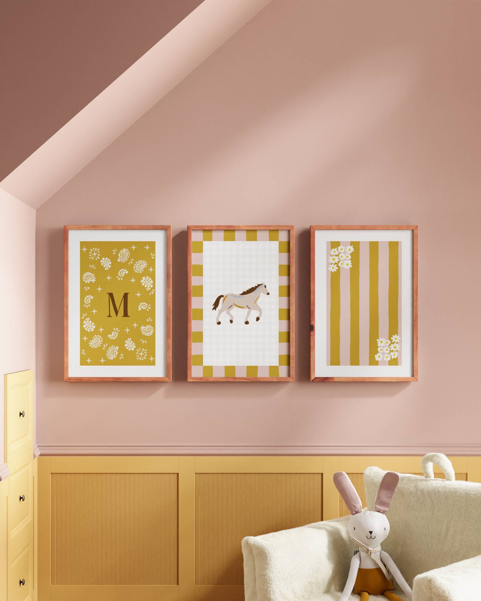 Mustard / Walnut / 12x18