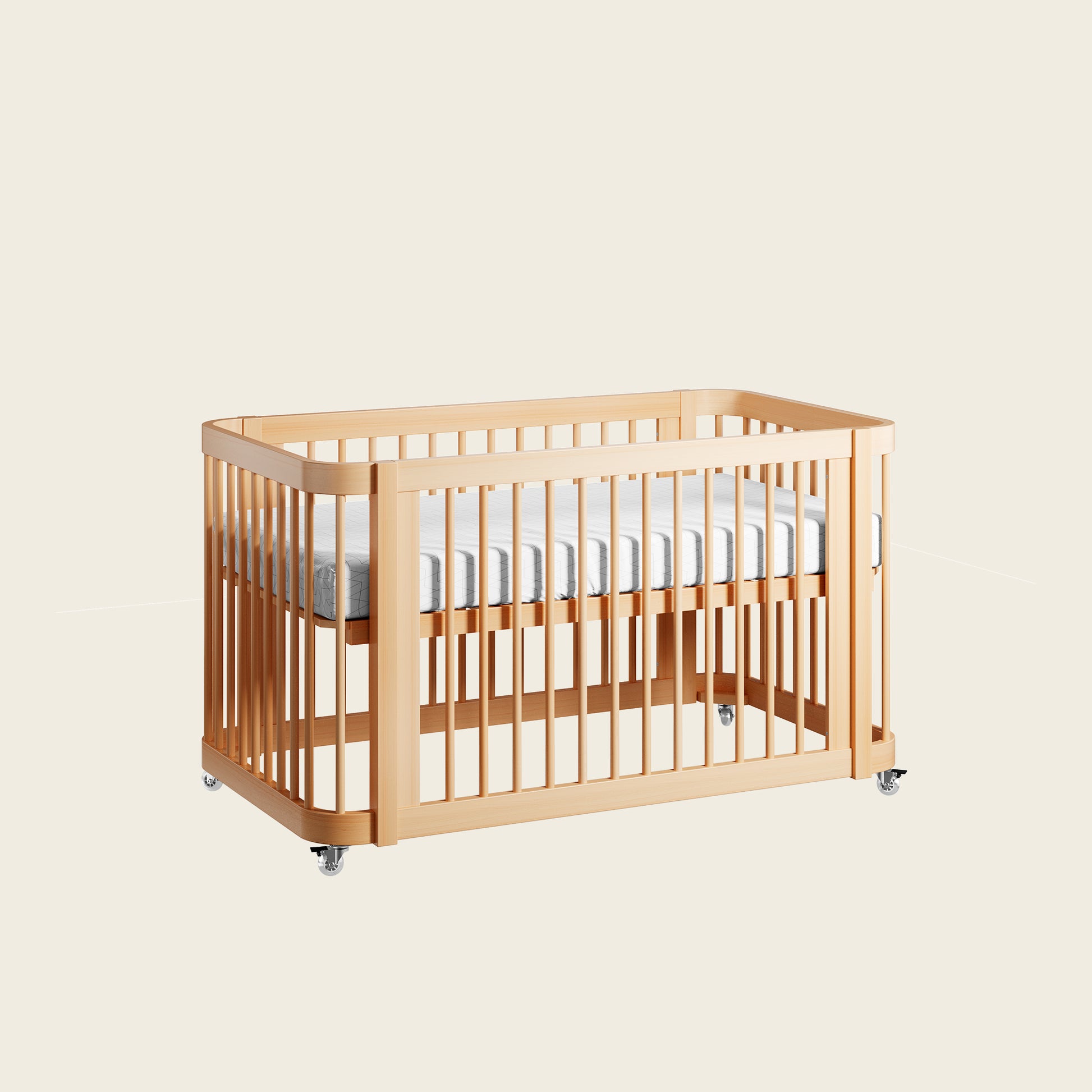 Wave Crib Wood Crib Set Nestig Mini Crib To Full Nestig Wave Crib