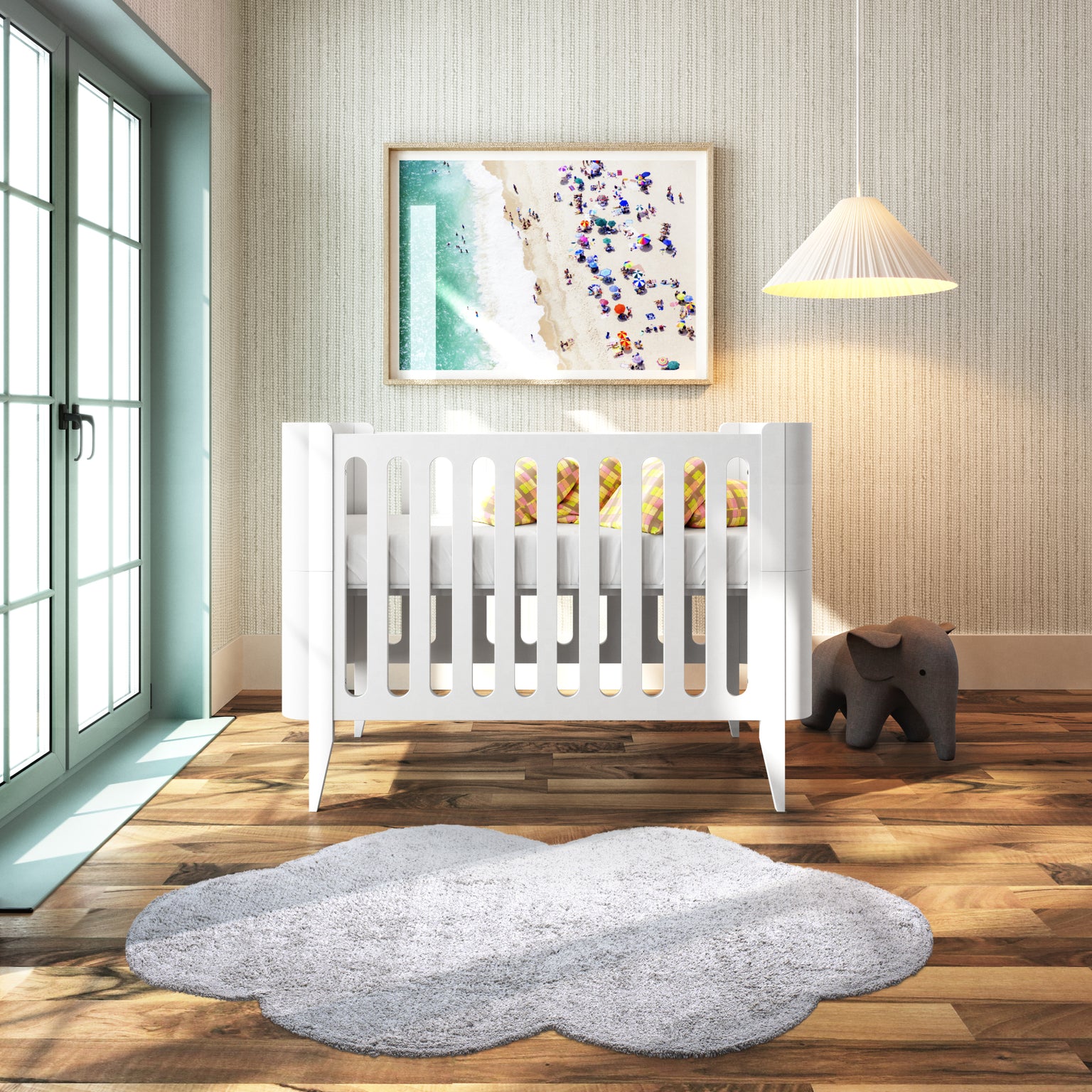 Puff Rug | Washable Rugs for the Nursery | Nestig