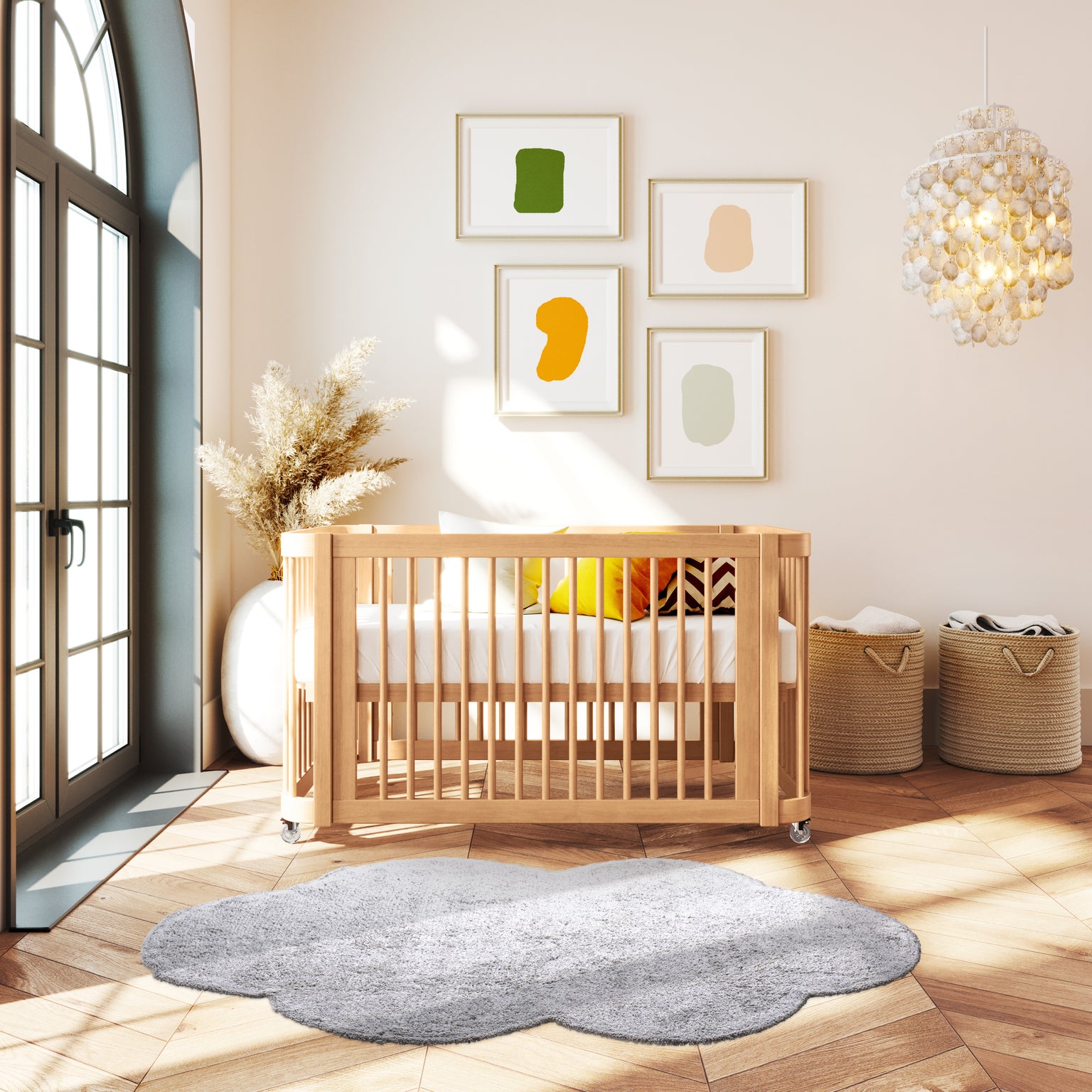 Puff Rug | Washable Rugs for the Nursery | Nestig