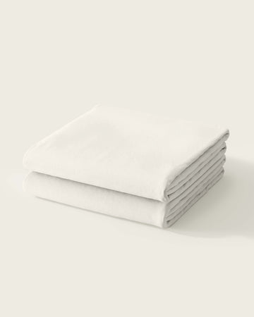 Organic Fitted Solid Cot Sheet Set