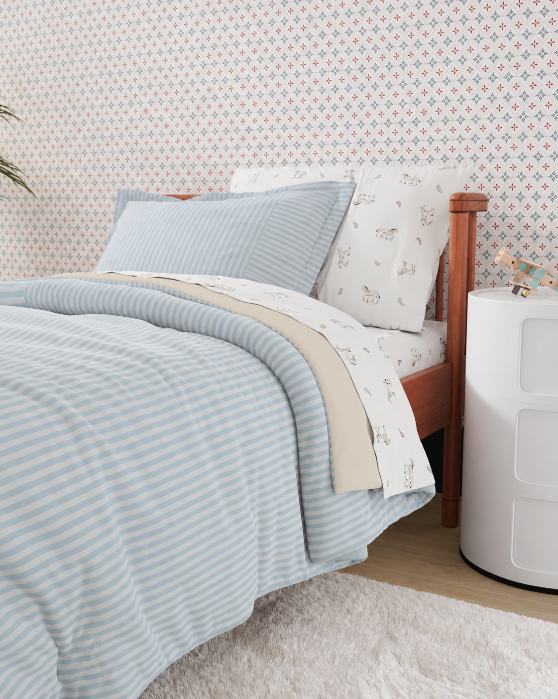 Patchwork Twin Duvet Cover Set