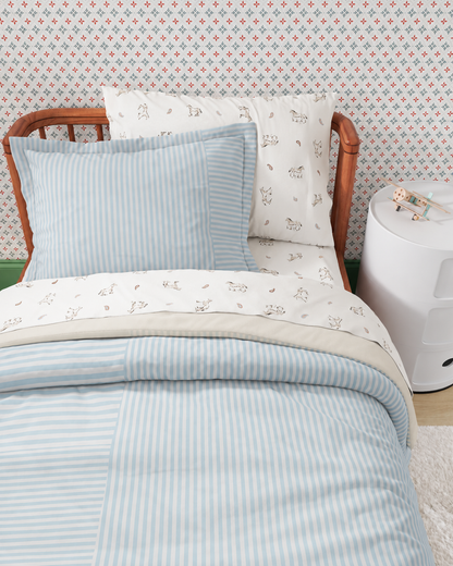 Patchwork Twin Duvet Cover Set