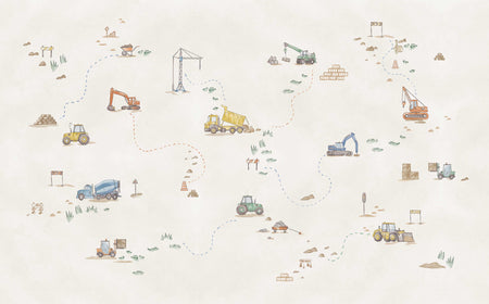 Construction Crew Wall Mural