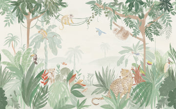 Jungle Morning Wall Mural