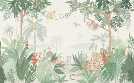 Nestig Jungle Morning Wall Mural