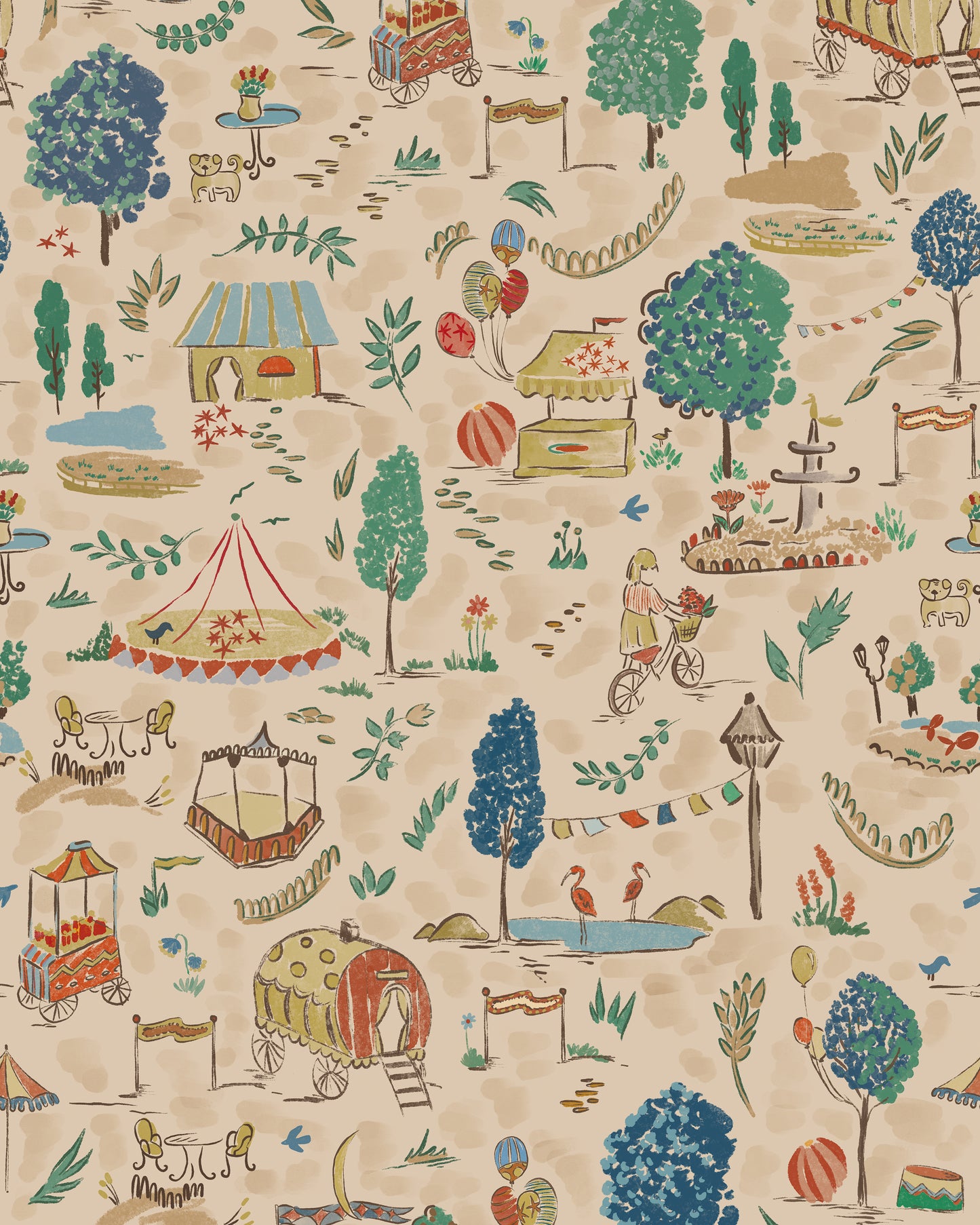 Tuileries Wallpaper Sample