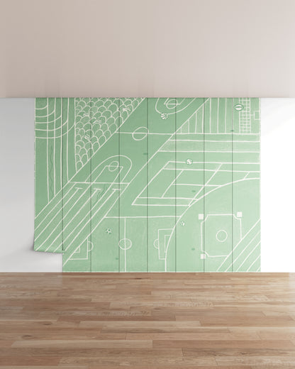 Sage / 8 Panels (12.8 ft W x 10 ft H)