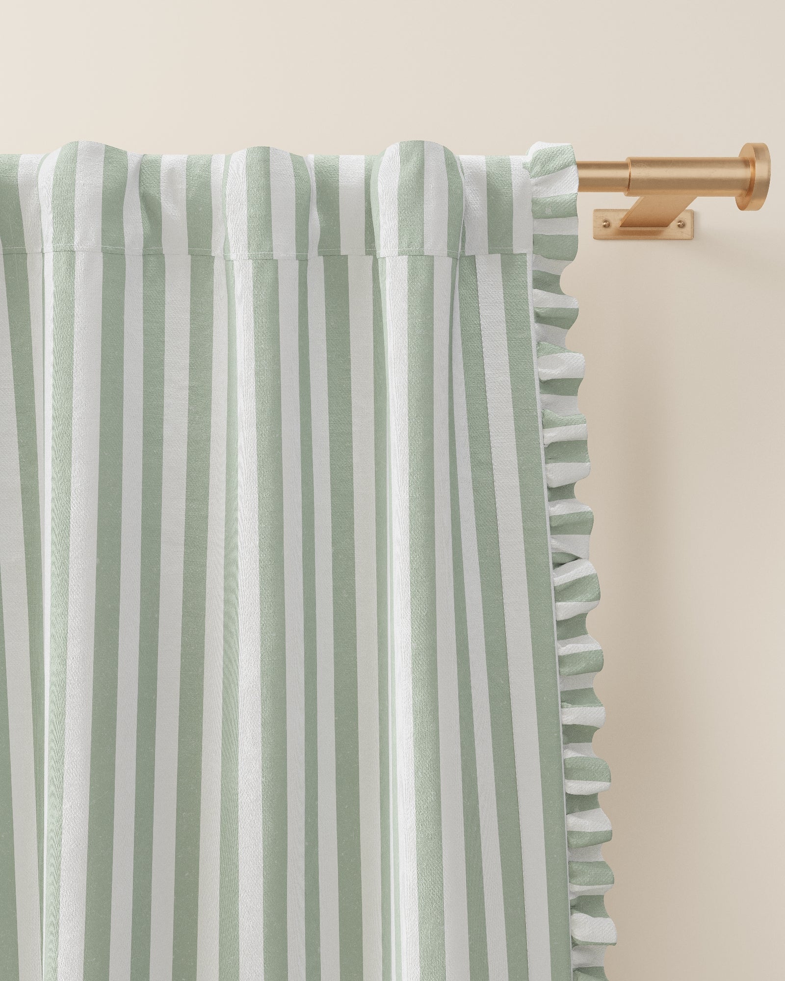 Scallop Embroidered Edge Blackout Curtain | Nestig