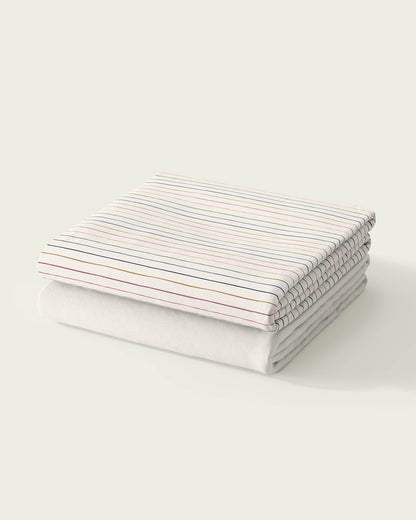 Stripes Crib Sheet Set
