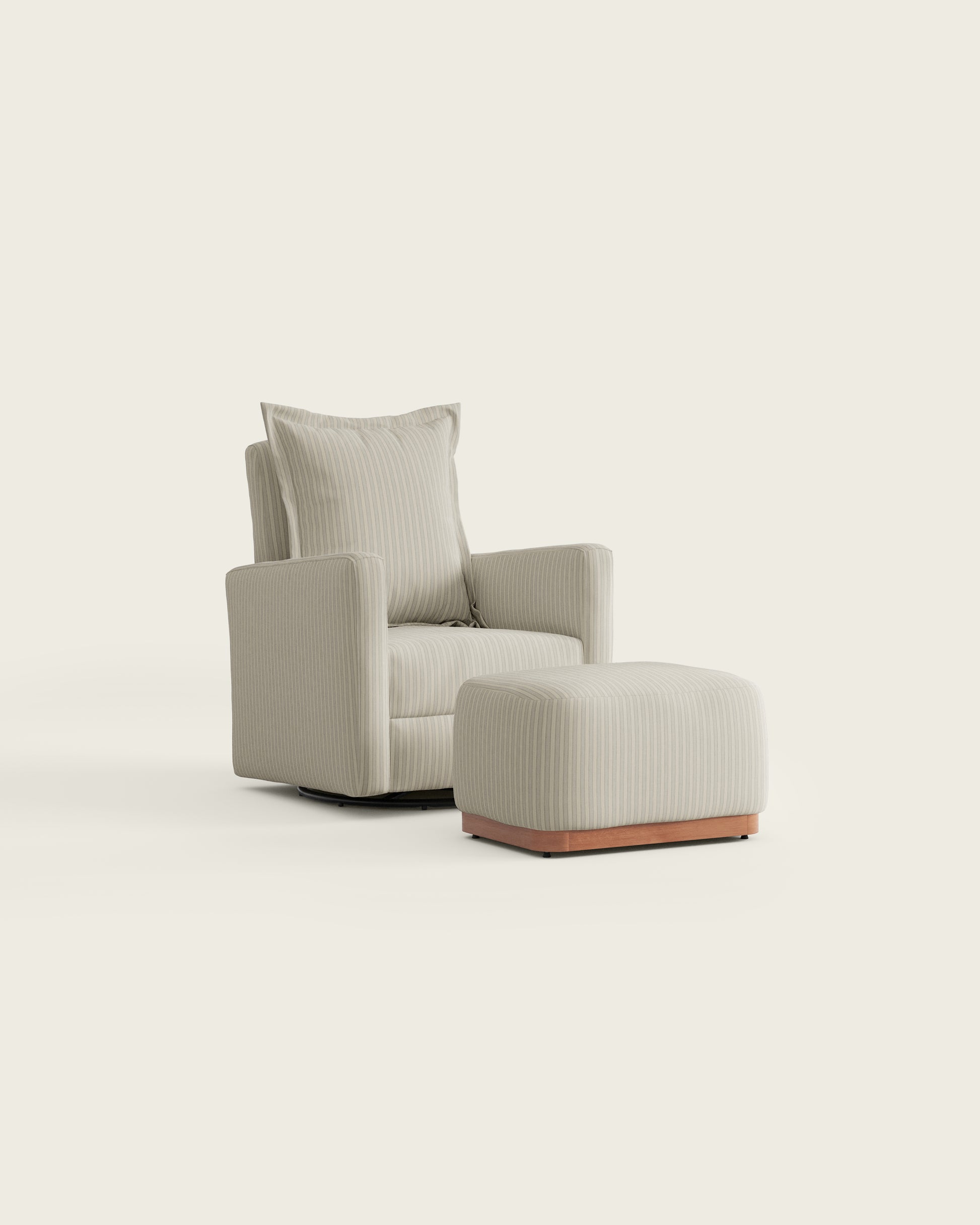 Pebble Stripe / Metal Base