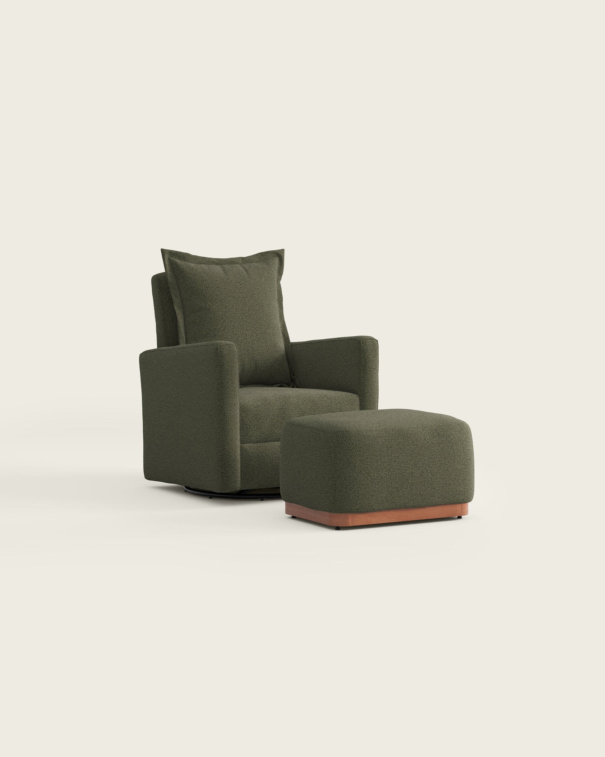 Eucalyptus Textured Weave / Metal Base