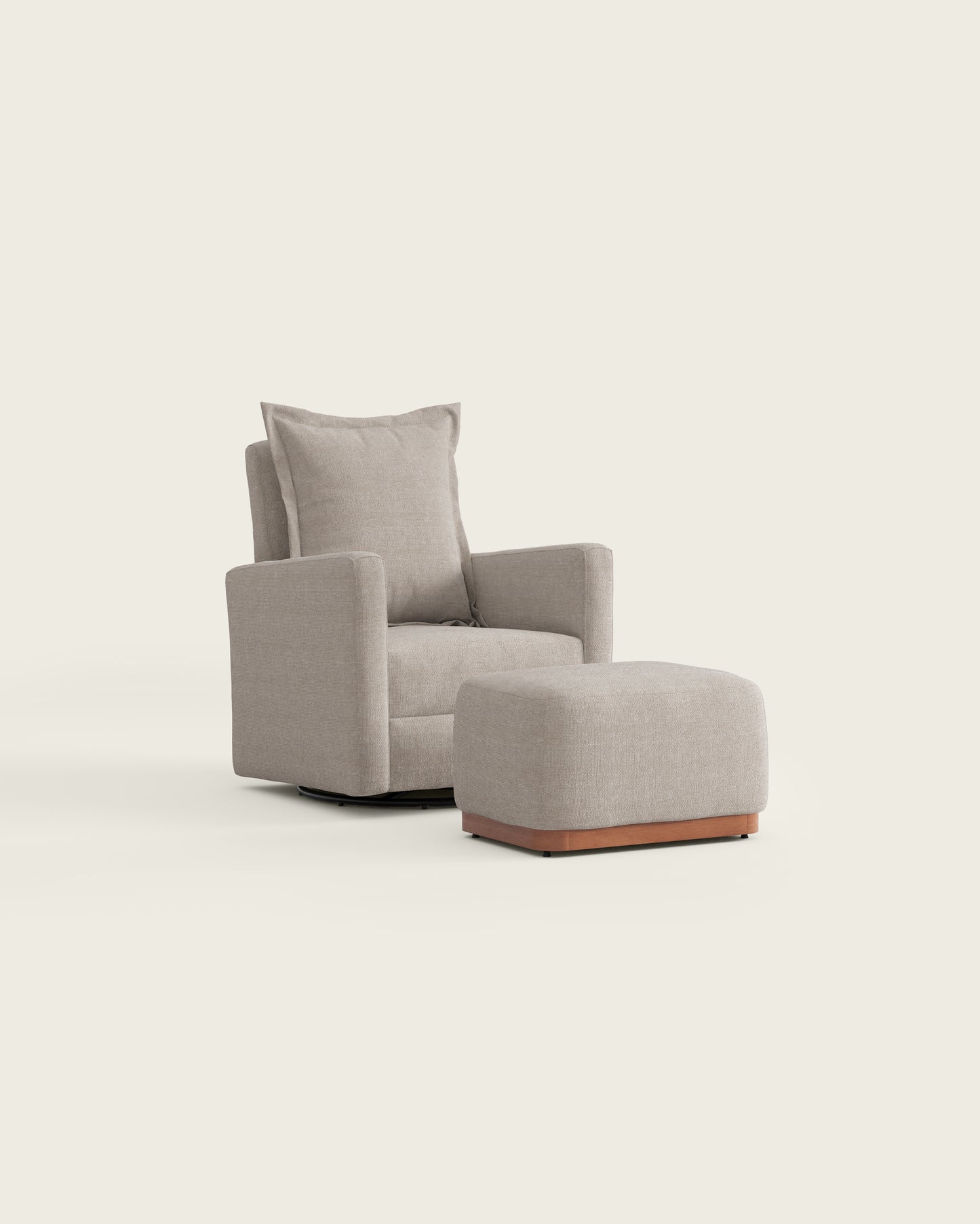 Birch Basketweave / Metal Base