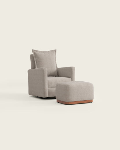 Birch Basketweave / Metal Base