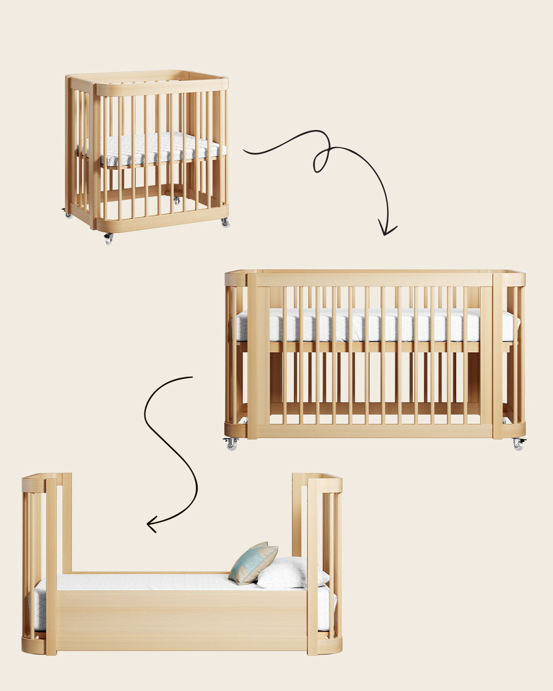 Mini Crix The Wave Crib – Nestig