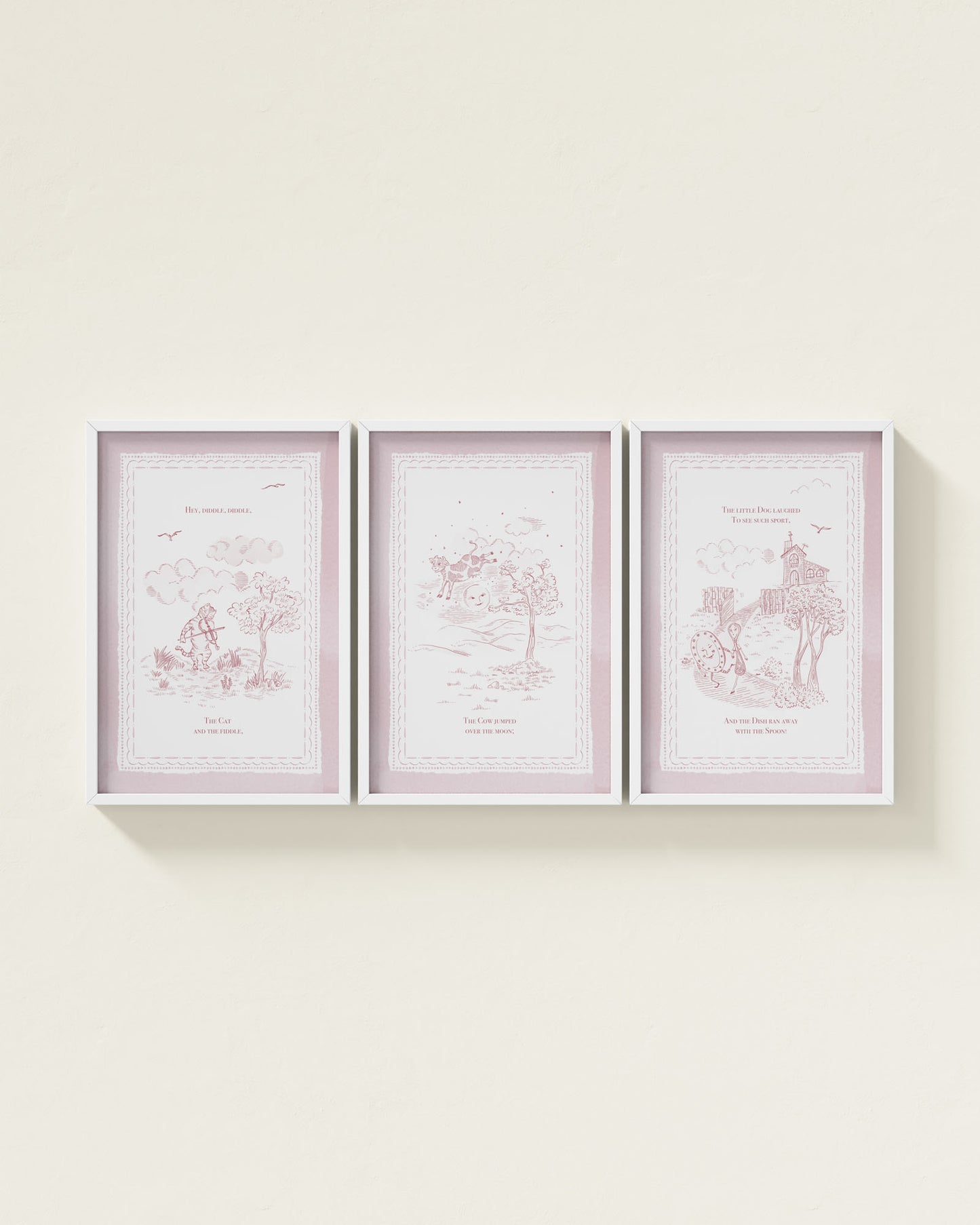 Mauve / White / 12x18