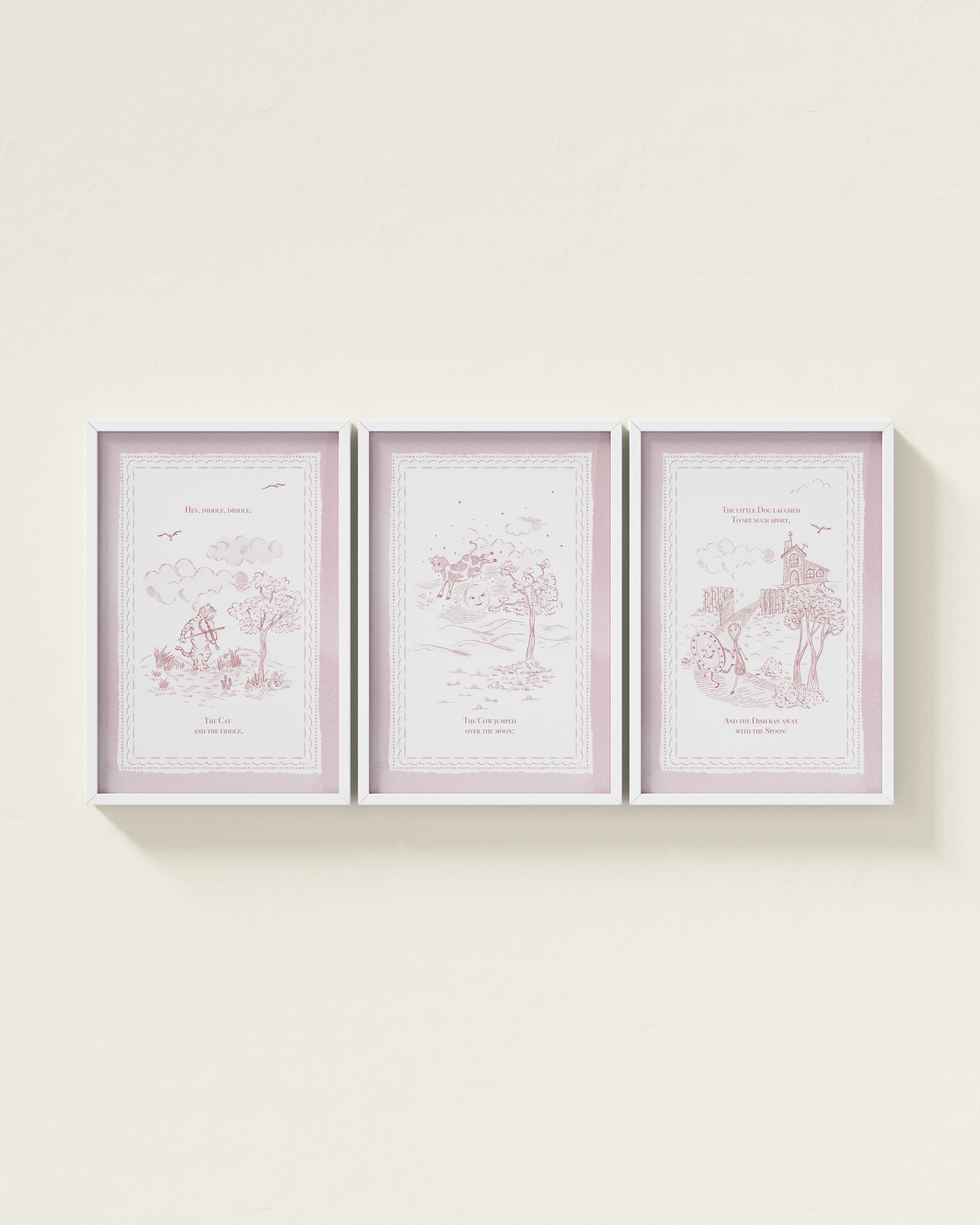 Mauve / White / 12x18