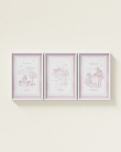 Mauve / White / 12x18