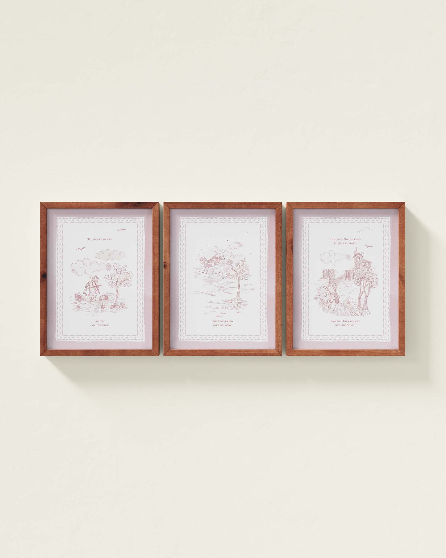 Mauve / Walnut / 9x12