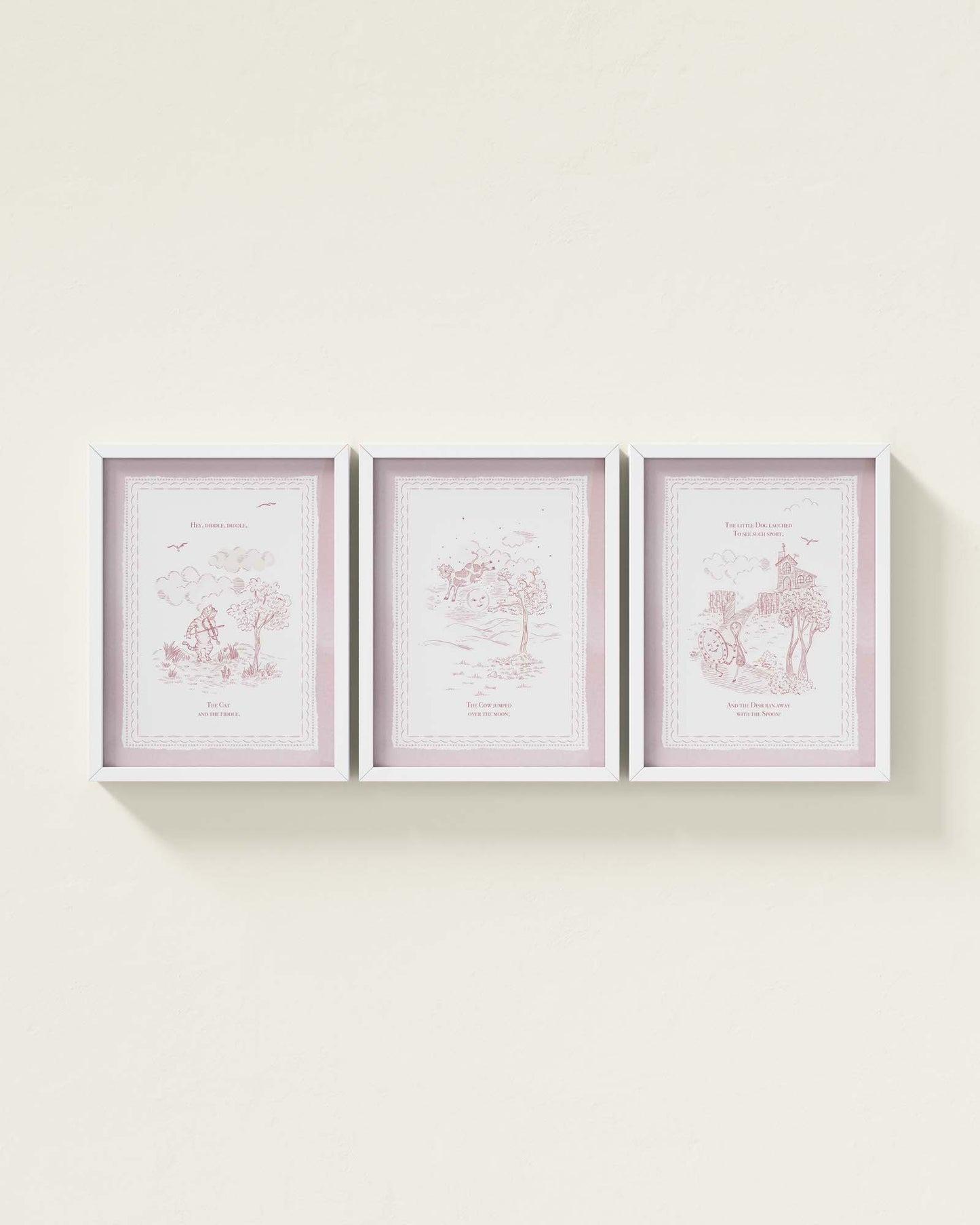 Mauve / White / 9x12