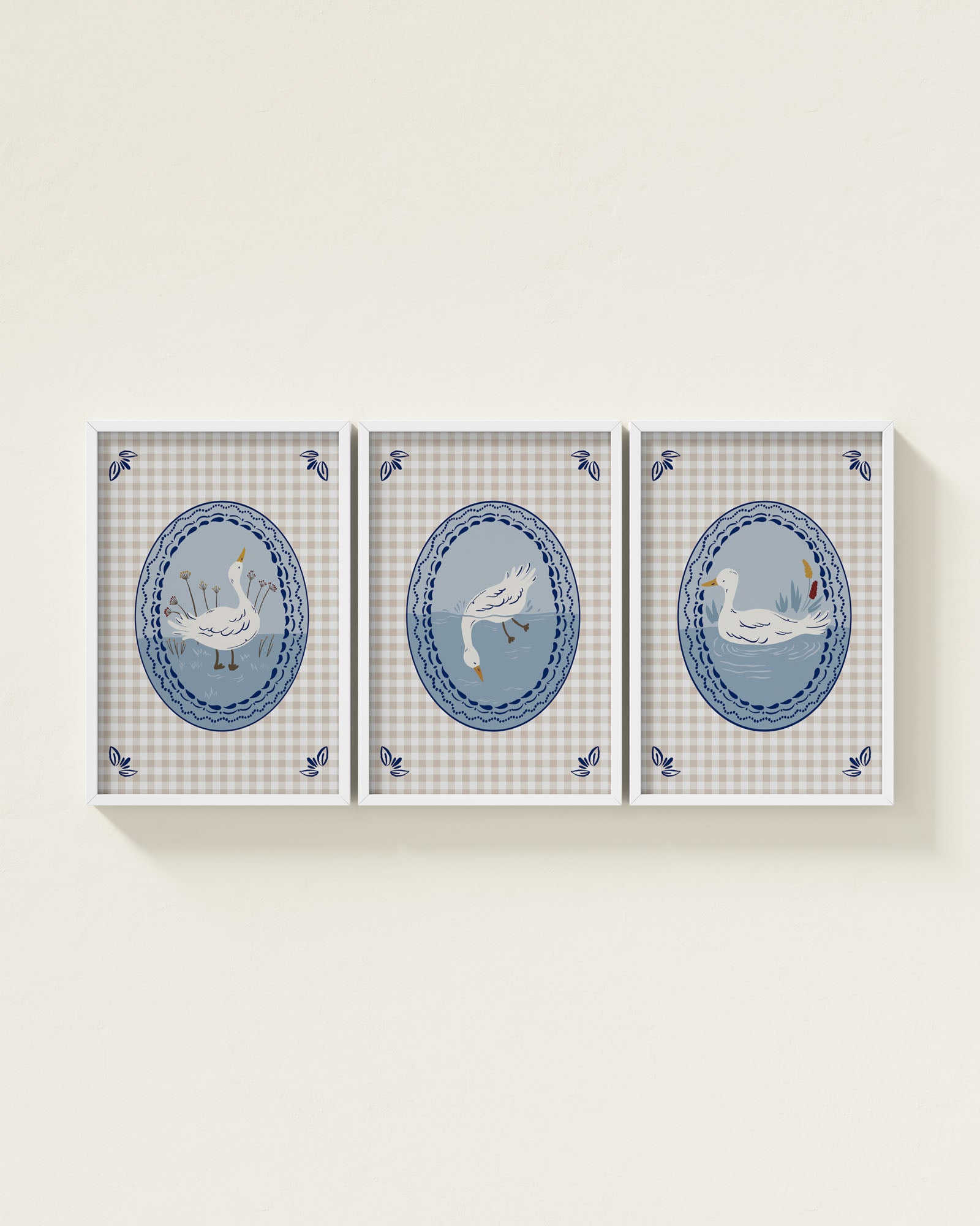 Bluejay / White / 12x18