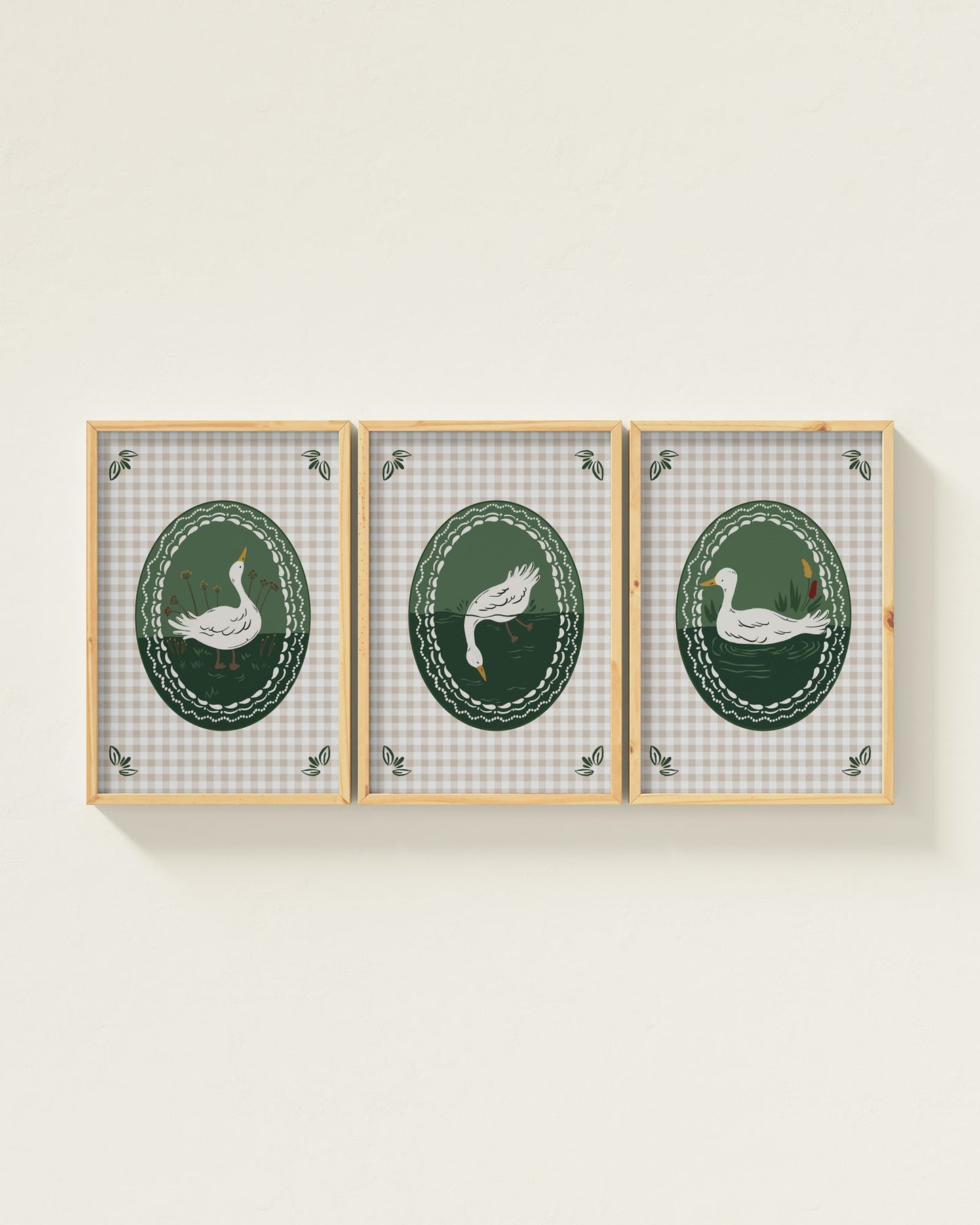 Emerald / Natural Wood / 12x18