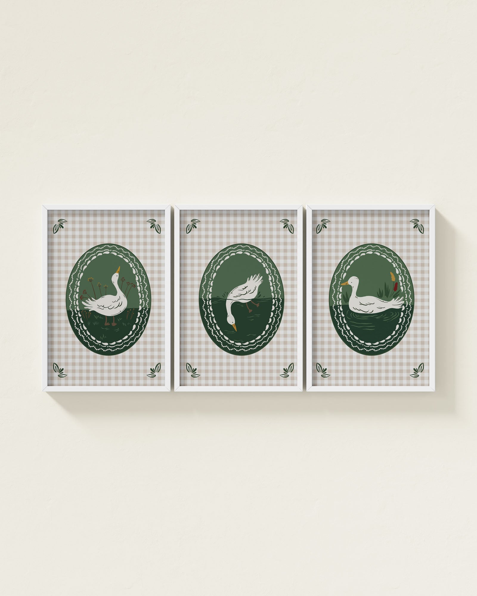 Emerald / White / 12x18