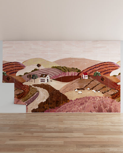 Cinnamon / 10 Panels / Repeatable (16.07 ft W x 10 ft H)