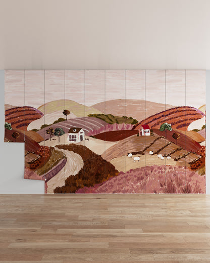 Cinnamon / 10 Panels / Repeatable (16.07 ft W x 10 ft H)