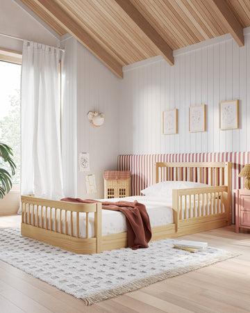 The Wave Kids Bed | Convertible Montessori Floor Bed to Twin