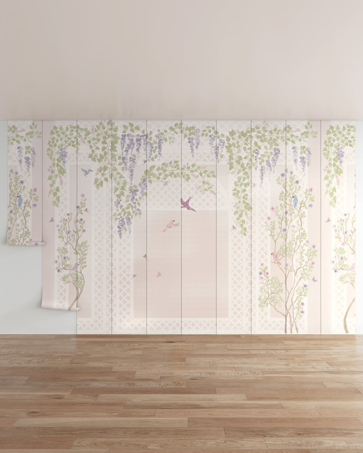 Mauve / 10 Panels (16.07 ft W x 10 ft H)