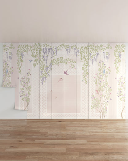 Mauve / 10 Panels (16.07 ft W x 10 ft H)
