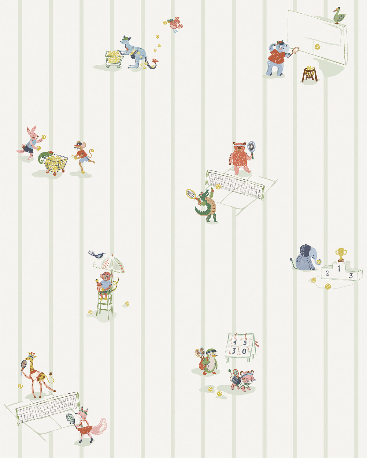 Little Tennis Club Wallpaper Sample