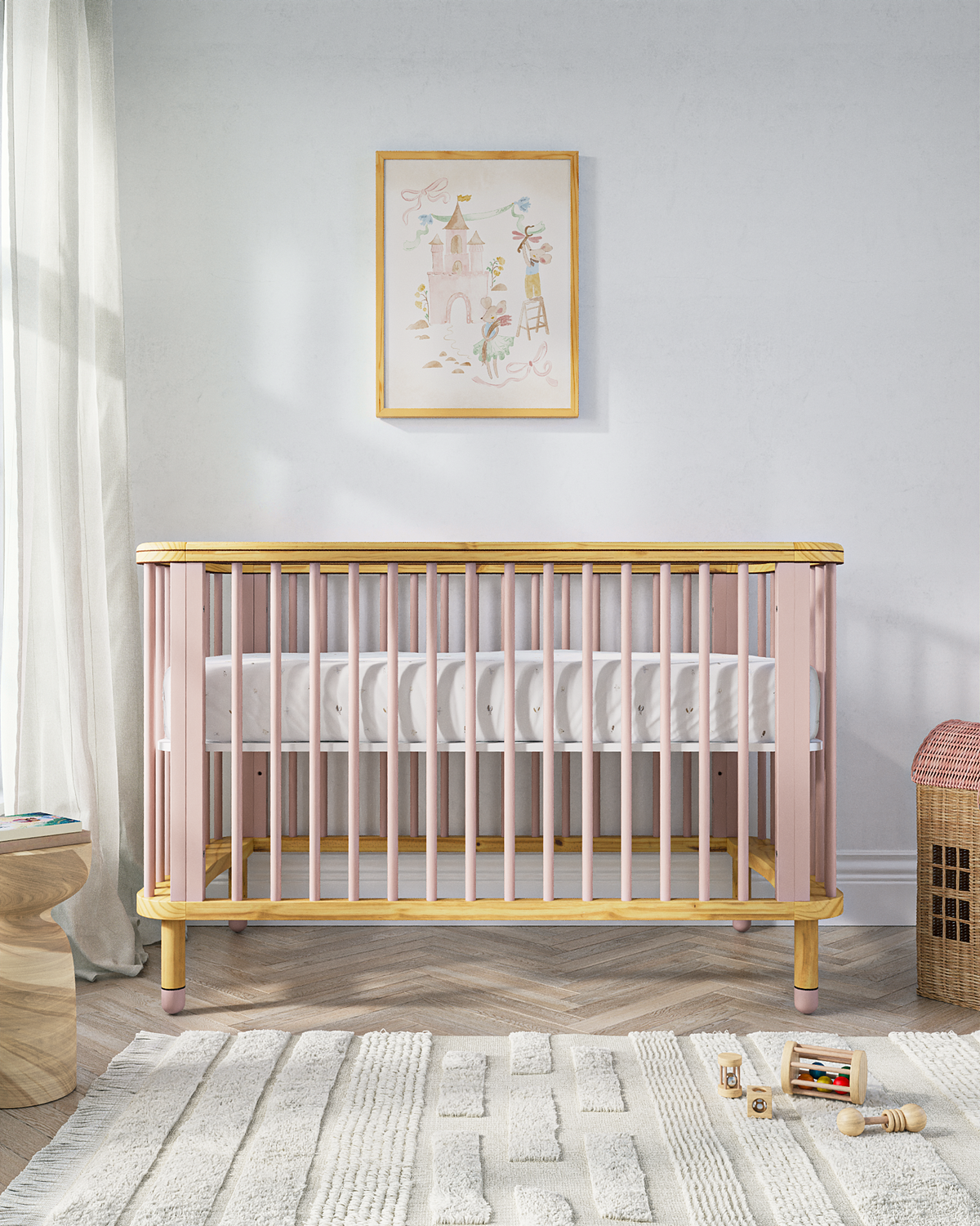 Cribs 3 in 1 Convertible Cribs Nestig