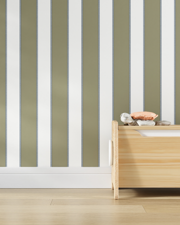 Trimmed Stripe Wallpaper